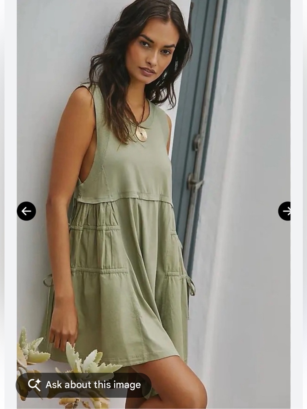 Anthropologie Sleeveless Asymmetrical Mini Dress NWOT size